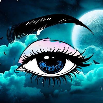 eye closed realistic