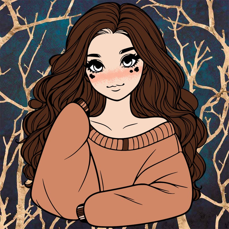 a beautiful girl in a big sweatshirt