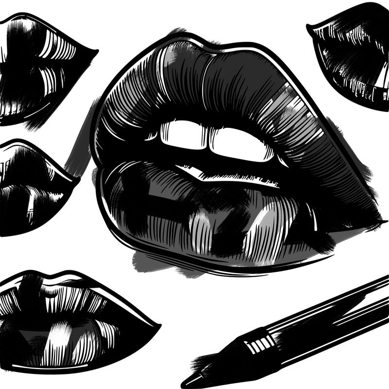 realistic  lips