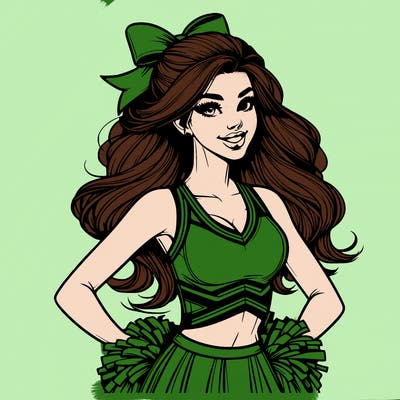 realistic cheerleader