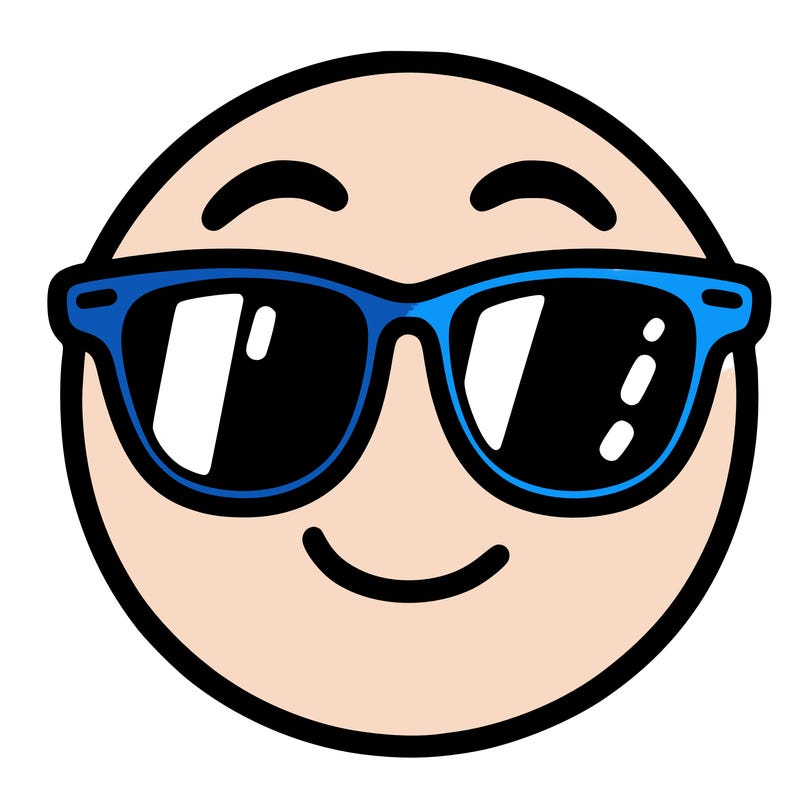 emoji with sunglasses