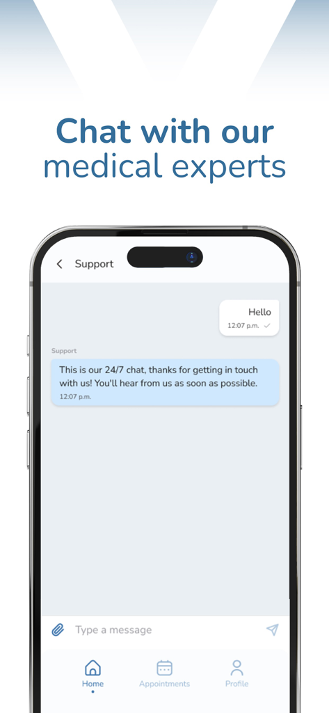 modernvet - Modernvet app interface for chatting with medical experts and veterinary support