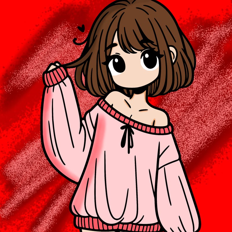 girl in baggy sweater hanging off her shoulder