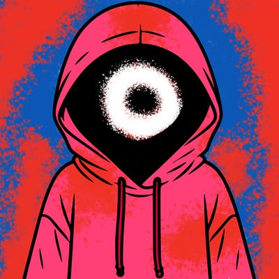 faceless girl in hoodie