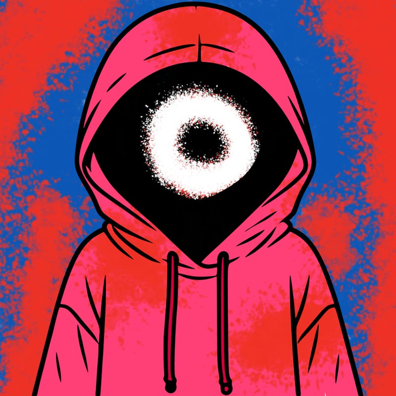 faceless girl in hoodie