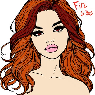 realistic girl with hair and lips