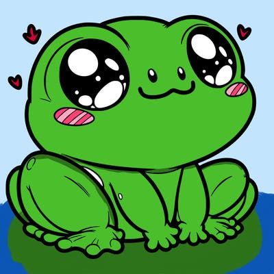 cute frog person realistic