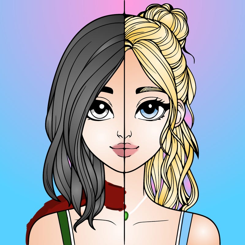 realistic girl split