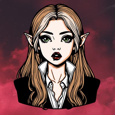 realistic vampire girl