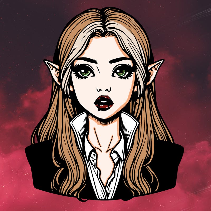 realistic vampire girl