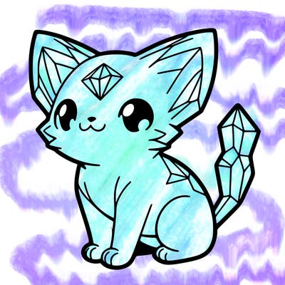 crystal kitten