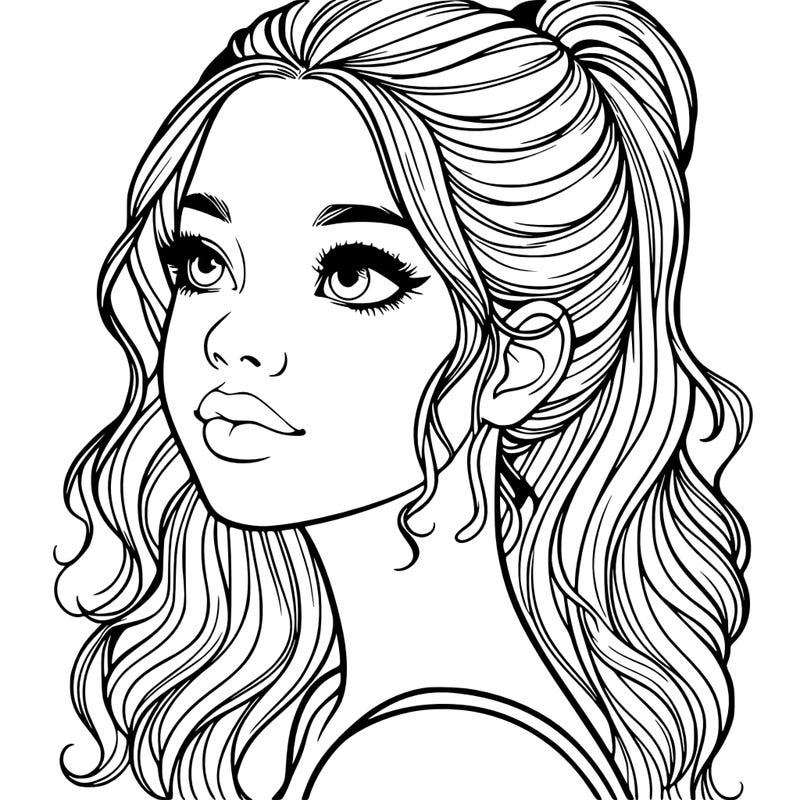 beautiful realistic girl