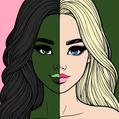 realistic pretty girl