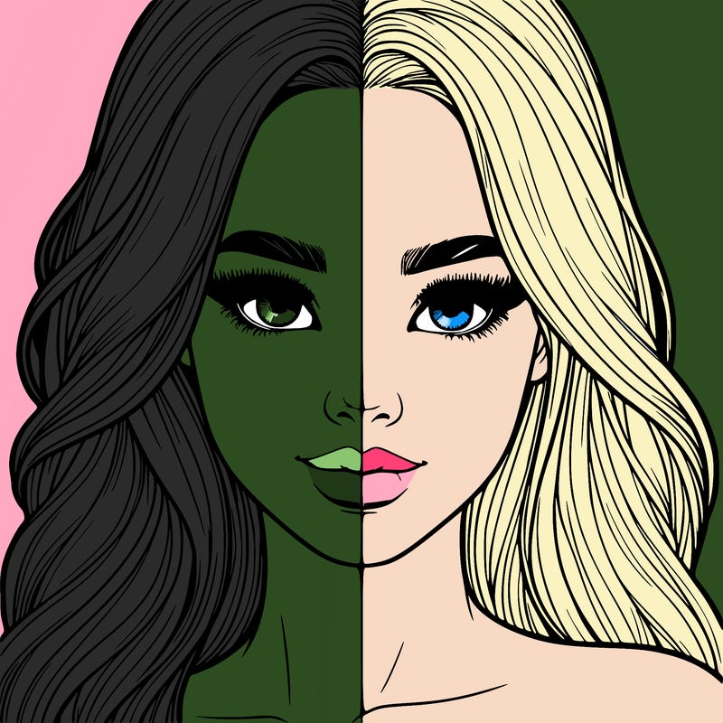 realistic pretty girl