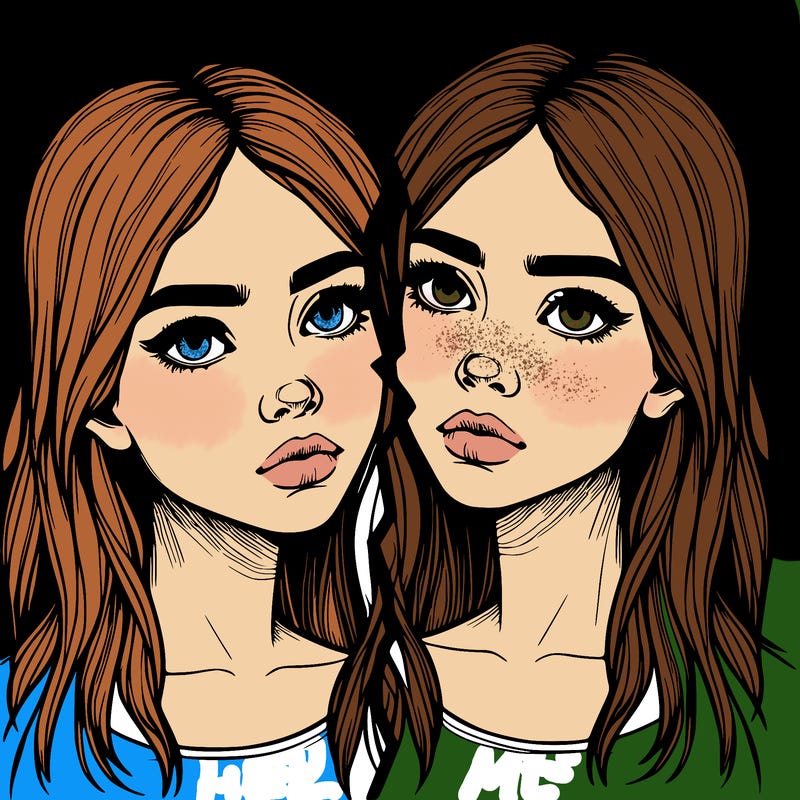 realistic girl split