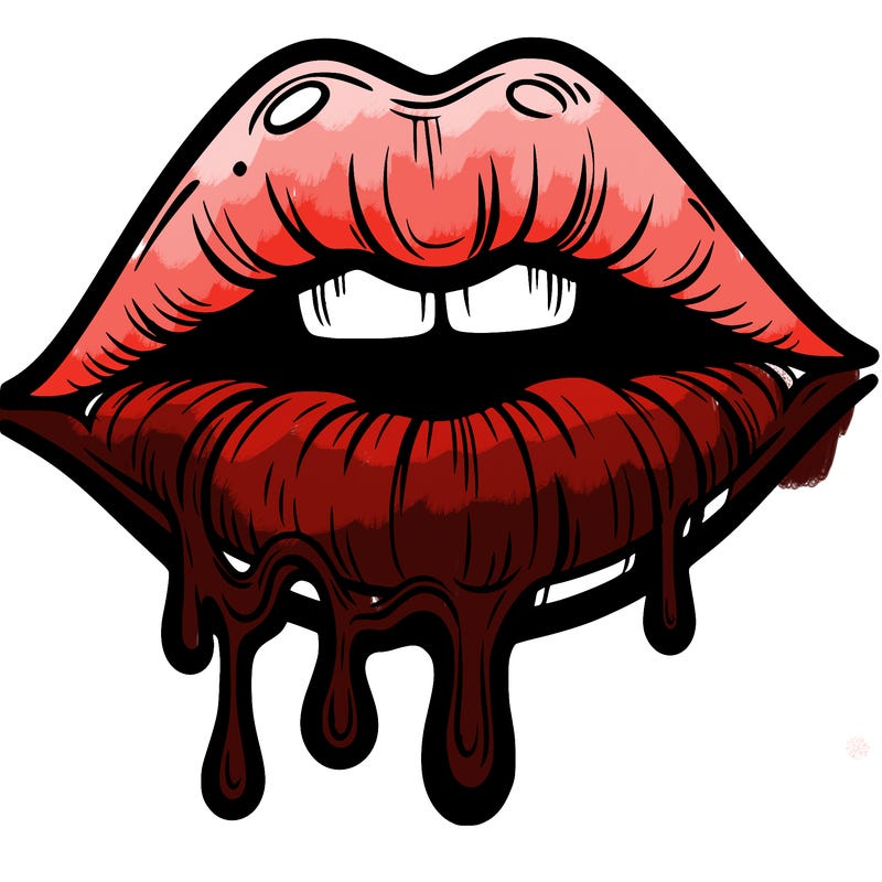 lips that look realistic and drip