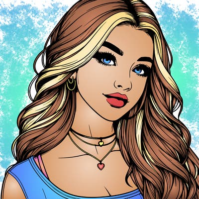 detailed realistic girl