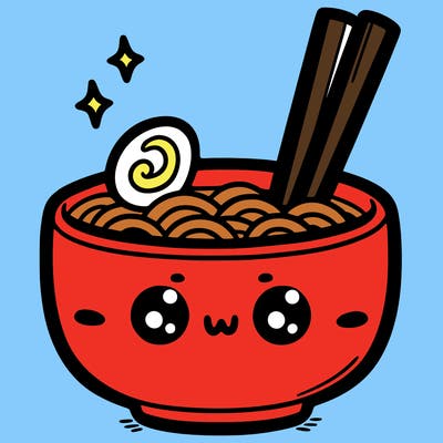 kawaii ramen soup
