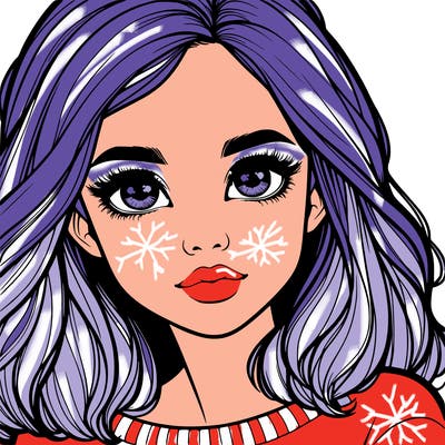 realistic girl whith cute eyes