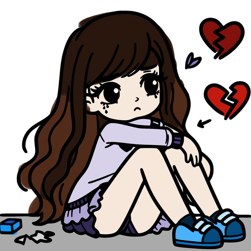 girl after a breakup