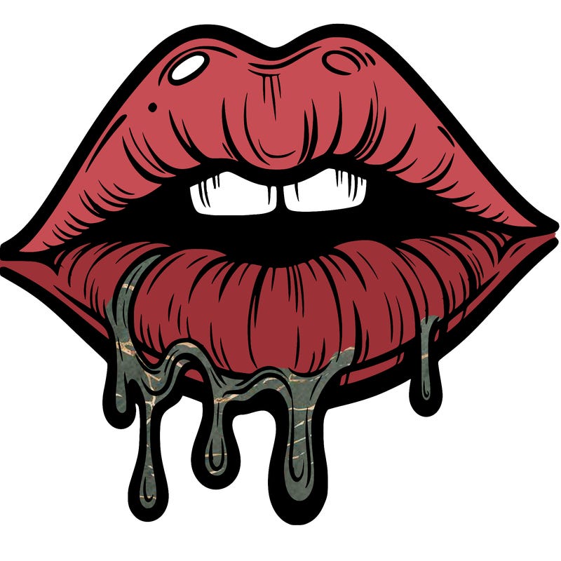 lips that look realistic and drip