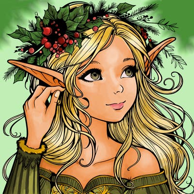 elf girl realistic