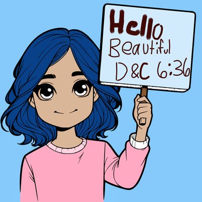 realistic girl holding up a sign