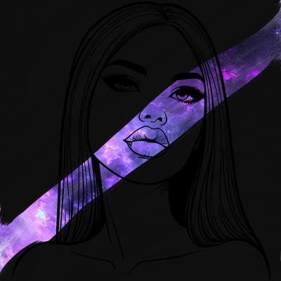 realistic woman with full lips