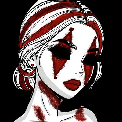 realistic girl with lashes