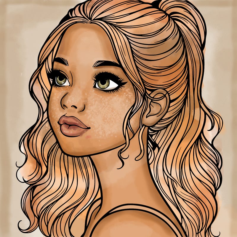 beautiful realistic girl