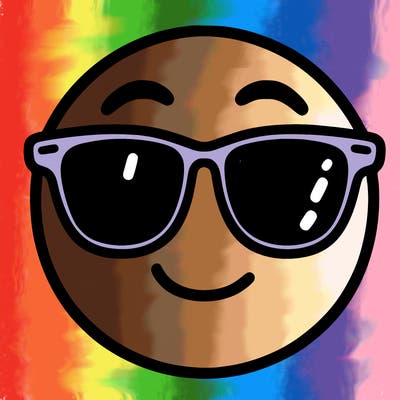 emoji with sunglasses