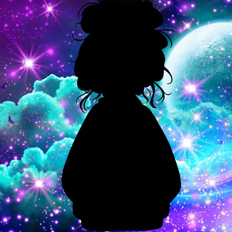 girl with baggy sweatshirt and messy bun