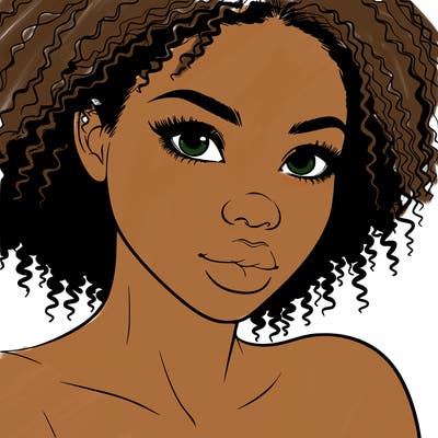 realistic black girl