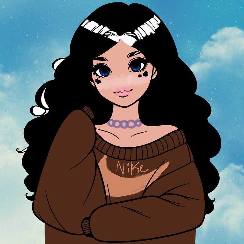 a beautiful girl in a big sweatshirt