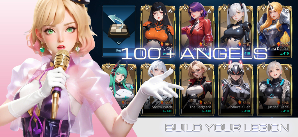 Angel Legion - A collection of over 100 3D anime angel characters to recruit in Angel Legion RPG