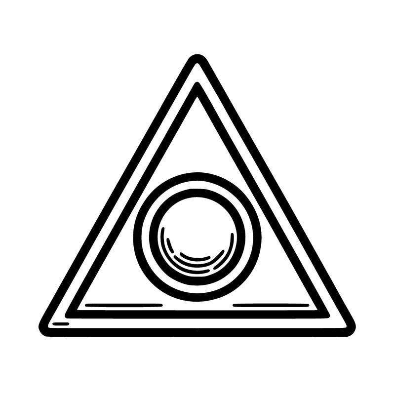 triangle with circle inside