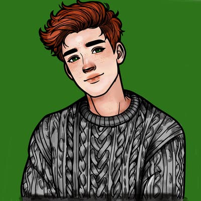 realistic guy with a beautiful jumper