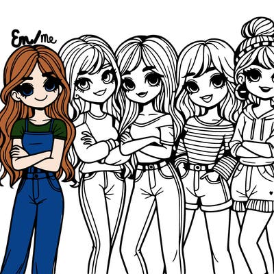 group of girl friends
