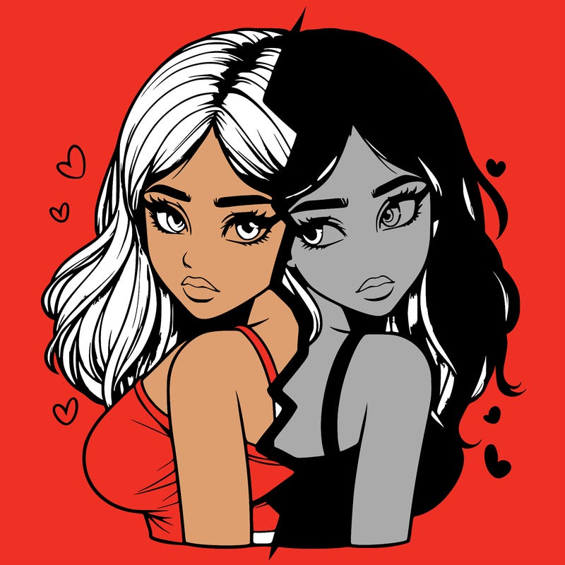 realistic girl split