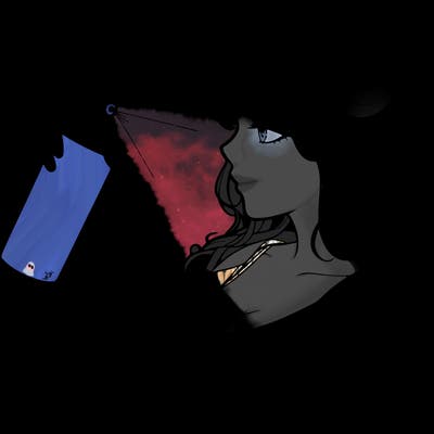 a realistic girl spray, painting