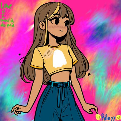 girl in a cute crop top