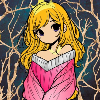 shy pretty girl wearing a sweater that is falling off one shoulder portrait