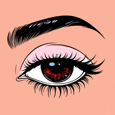 eye closed realistic