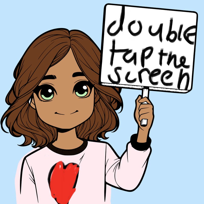 realistic girl holding up a sign
