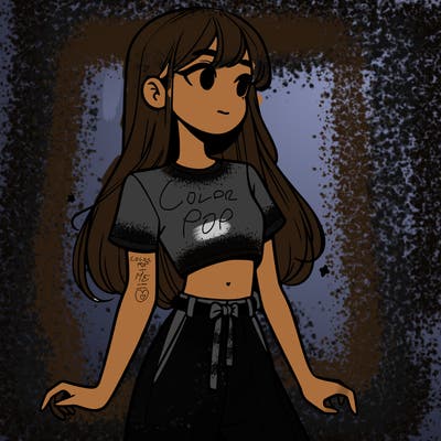 girl in a cute crop top