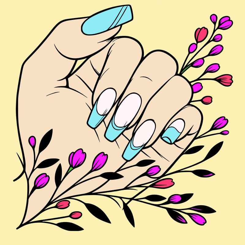 nails with french tip