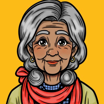 realistic old ladey