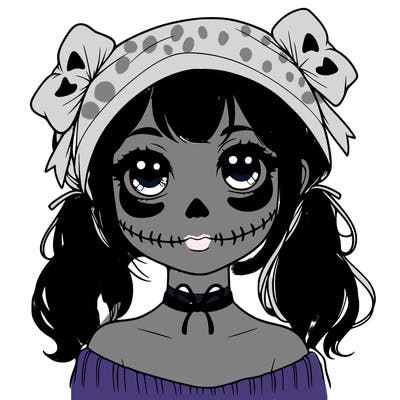 realistic girl halloween