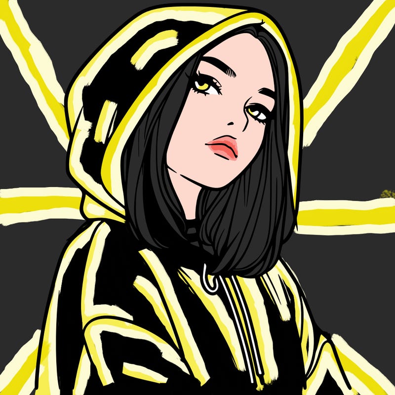 a realistic girl in a hoodie