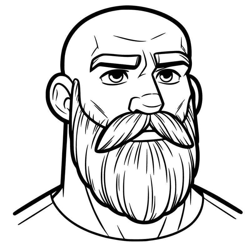 bald man with beard